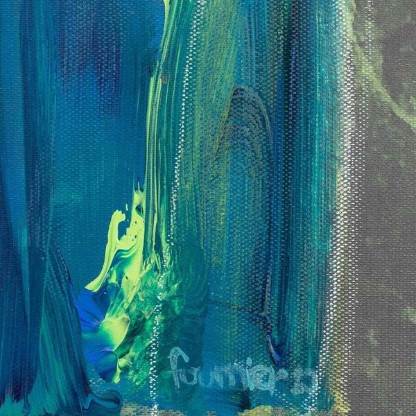 Alternate image for Original Signed Costa Rican Fine Art Flame Flower Painting Flower in Leaf