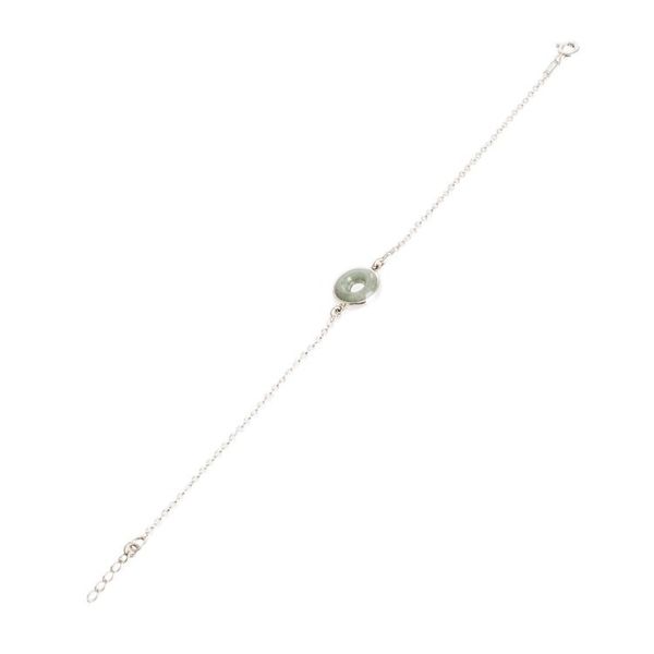 Alternate image for Apple Green Jade Circle Pendant Bracelet from Guatemala Eternity in Apple Green