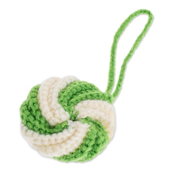 Alternate image for Hand-Crocheted Assorted Ornaments from Guatemala Set of 4 Spirals of Color