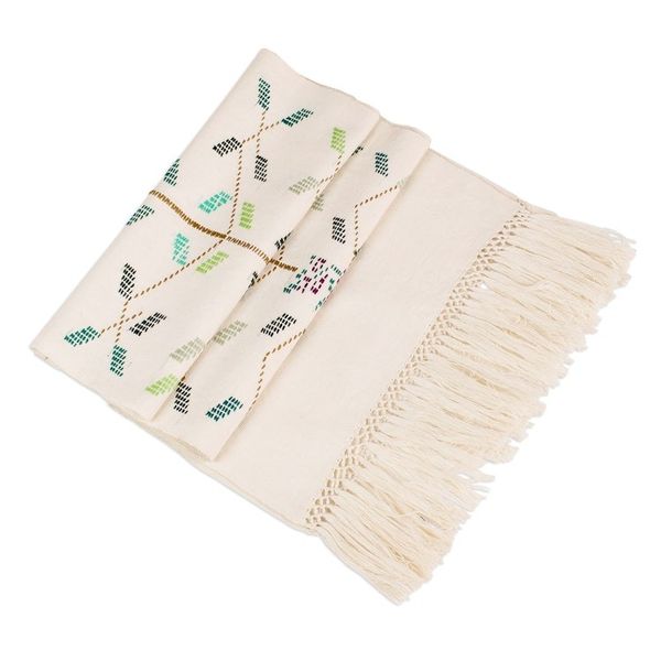 Alternate image for Tree-Themed Cotton Table Runner from Guatemala Vined