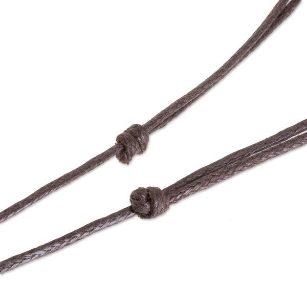 Alternate image for Madrecacao and Estoraque Heart Necklace from Costa Rica Madrecacao Heart Stripe