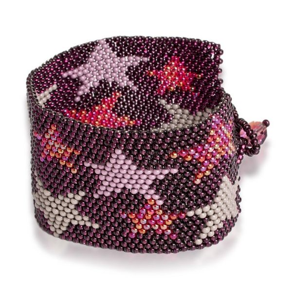 Alternate image for Purple Star-Themed Beaded Bracelet Constellation in Grape
