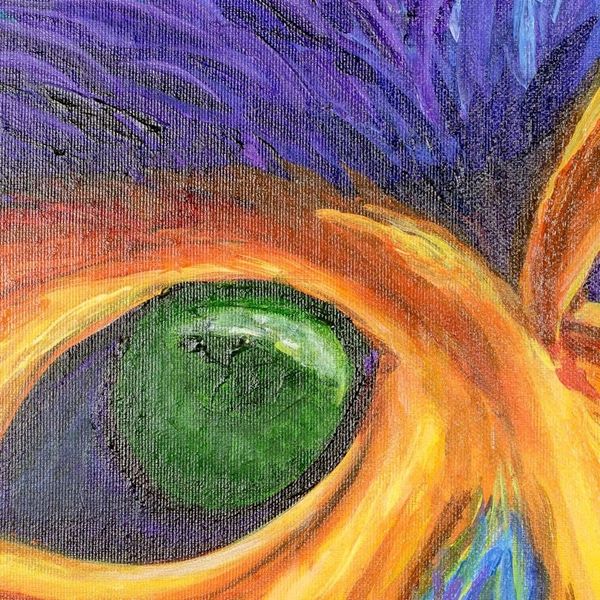 Alternate image for Signed Expressionist Howler Monkey Painting from Costa Rica Howler