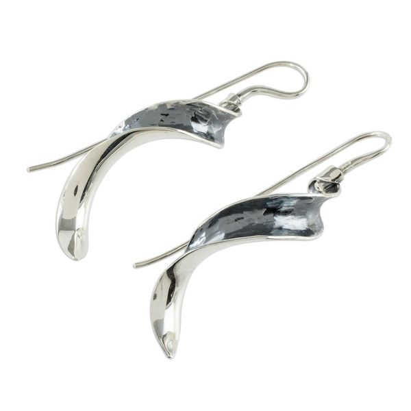 Alternate image for Nature-Inspired Leaf Drop Earrings Eucalyptus