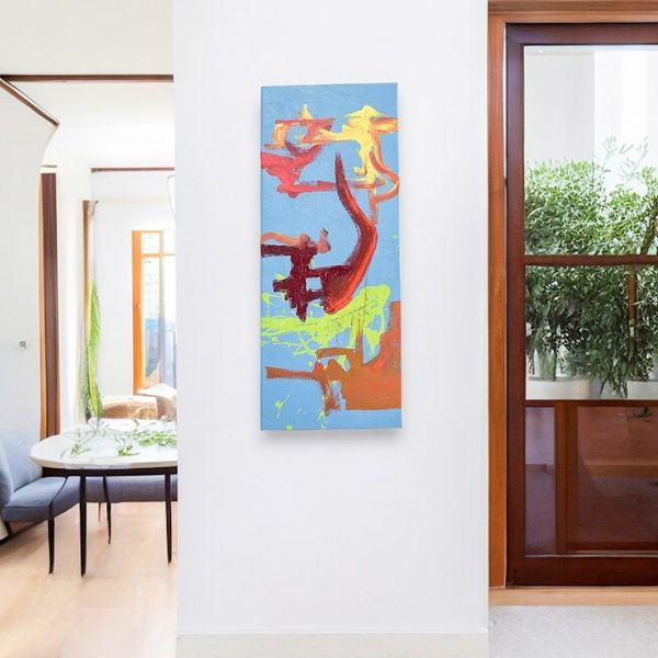 Alternate image for Signed Abstract Painting with Relief Texture Harmonic Symphony