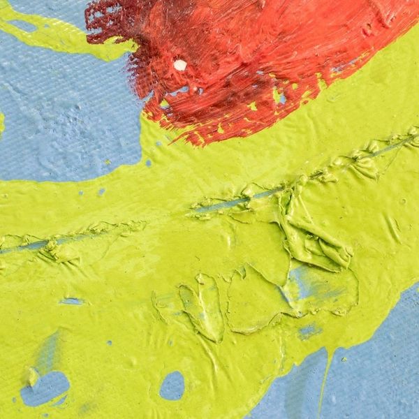 Alternate image for Signed Abstract Painting with Relief Texture Harmonic Symphony