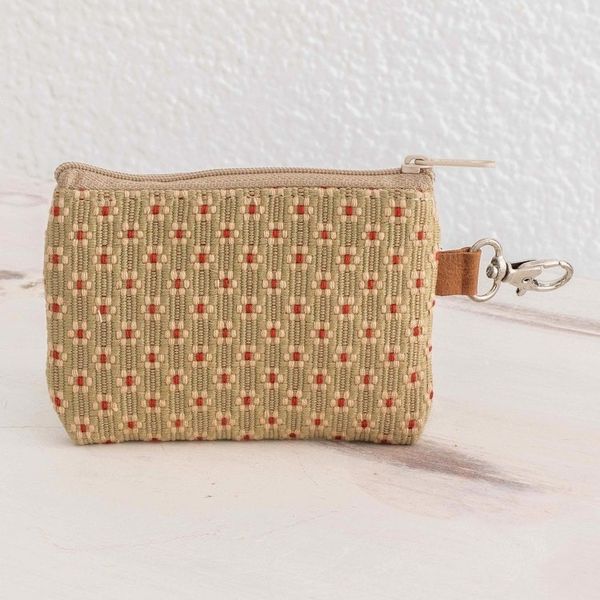 Alternate image for Flowered Cotton Coin Purse Spring Ditsy