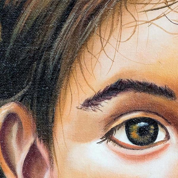 Alternate image for Realist Portrait Painting of Guatemalan Girl The Girl is Beautiful