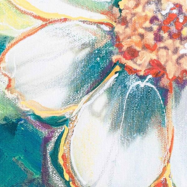 Alternate image for Original Signed Costa Rican Fine Art Daisy Painting Daisy