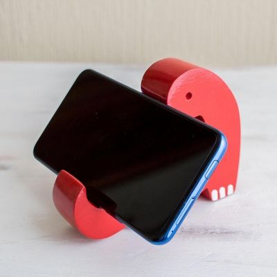Alternate image for Red Dinosaur Shaped Phone Holder Dino in Red