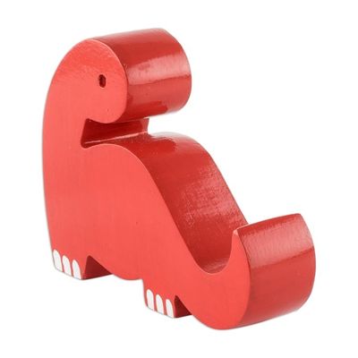 Alternate image for Red Dinosaur Shaped Phone Holder Dino in Red