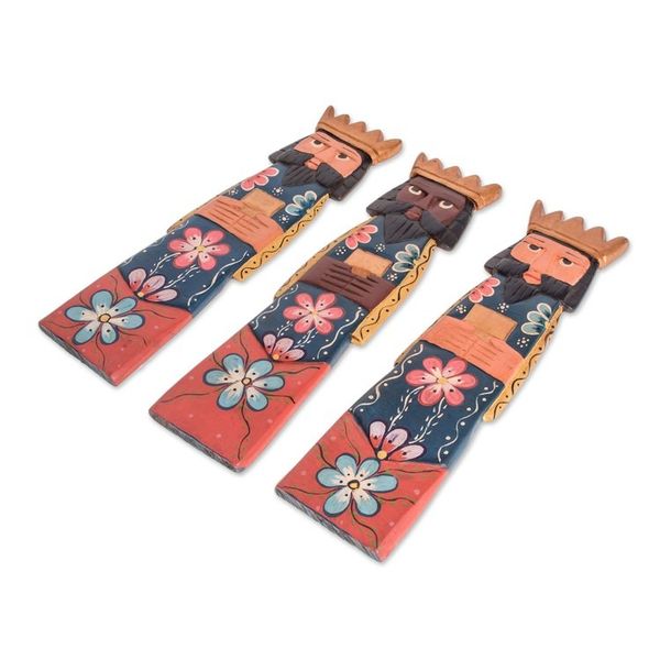 Alternate image for Pinewood Three Kings Wall Sculptures Set of 3, 13.5 in. We Three Kings