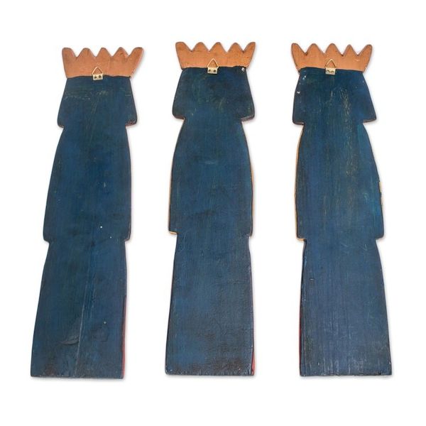Alternate image for Pinewood Three Kings Wall Sculptures Set of 3, 13.5 in. We Three Kings