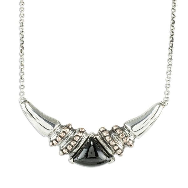 Alternate image for Maya Motif Black Jade Pendant Necklace Baktun