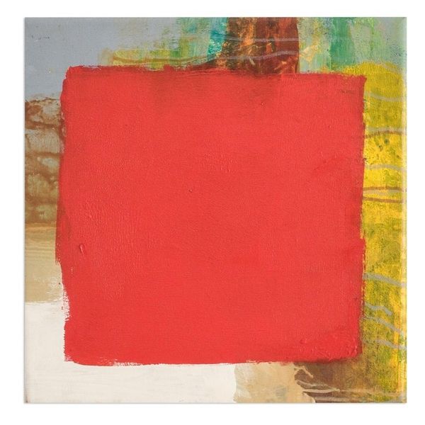 Alternate image for Signed Abstract Diptych in Red from El Salvador 2018 Diptych