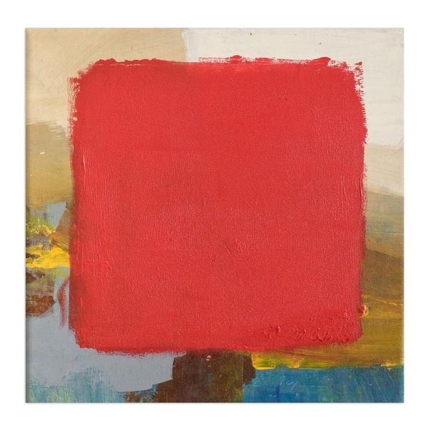 Alternate image for Signed Abstract Diptych in Red from El Salvador 2018 Diptych