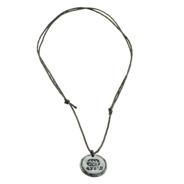 Alternate image for Jade Pendant Necklace of Mayan Figure Ix from Guatemala Ix Medallion