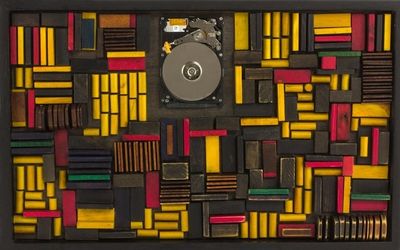 Alternate image for Original Modernistic Wood Wall Art from Guatemala The Other Dimension I