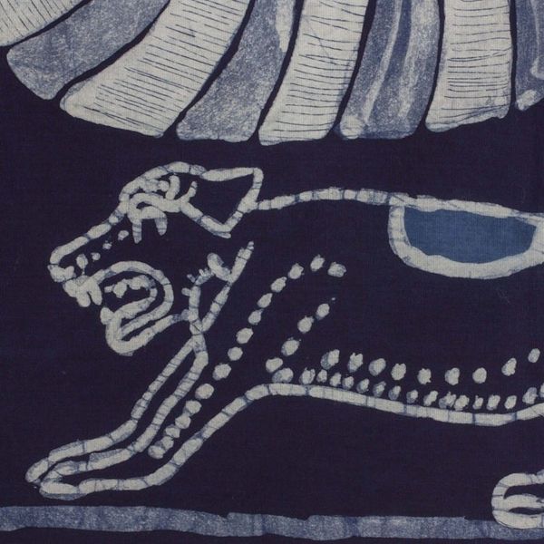 Alternate image for Batik Cotton Wall Hanging with Mayan Motifs from El Salvador Ah Ppolom Merchant