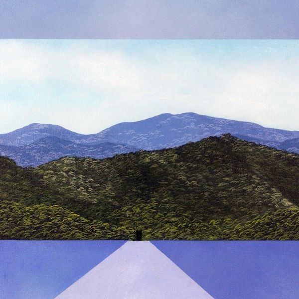 Alternate image for Mountain Landscape Oil and Acrylic Painting from Costa Rica Blue Mountain