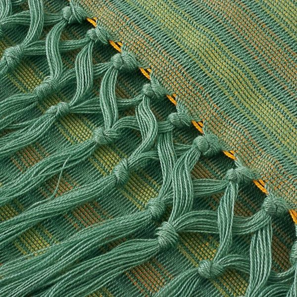 Alternate image for Artisan Crafted Cotton Striped Scarf Eco Fantasy
