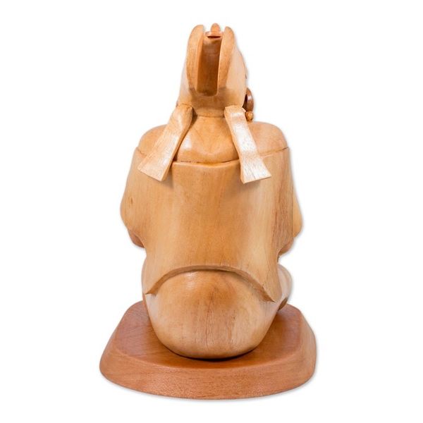 Alternate image for Mayan Jaina-Style Wood Sculpture of a Woman from Guatemala Mayan Noblewoman