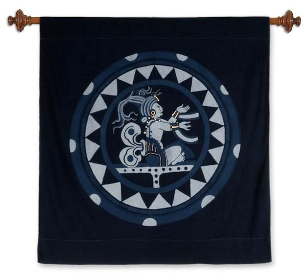Alternate image for Cotton batik wall hanging The Door to Life