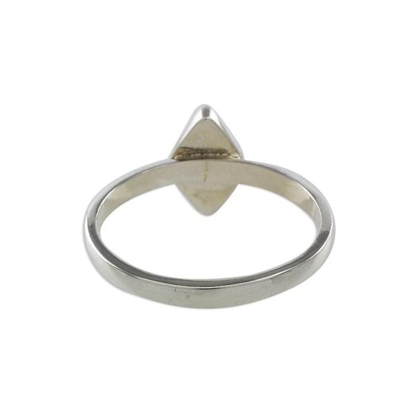 Alternate image for Rhombus Dark Green Jade Single Stone Ring from Guatemala Love Rhombus in Dark Green