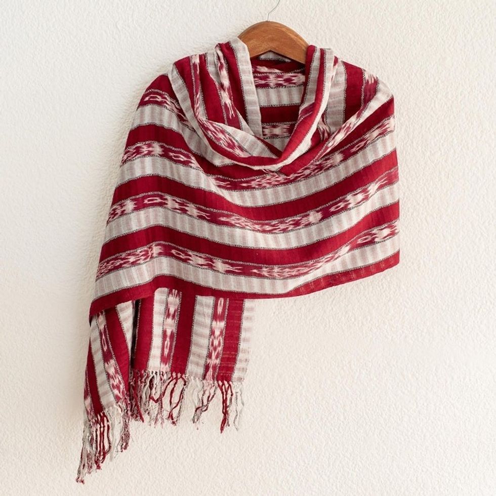 Cotton shawl 'Tradition'