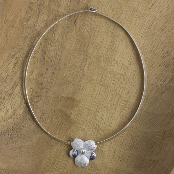 Alternate image for Sterling silver flower choker Solola Bouquet