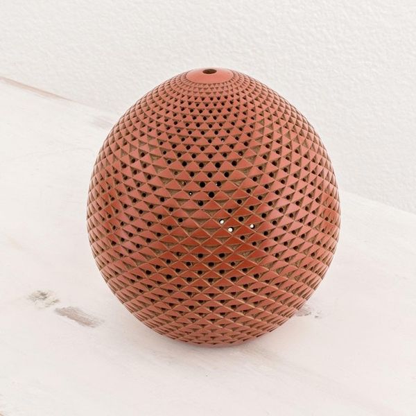 Alternate image for Handmade Terracotta Candle Shade Ancient Volcano