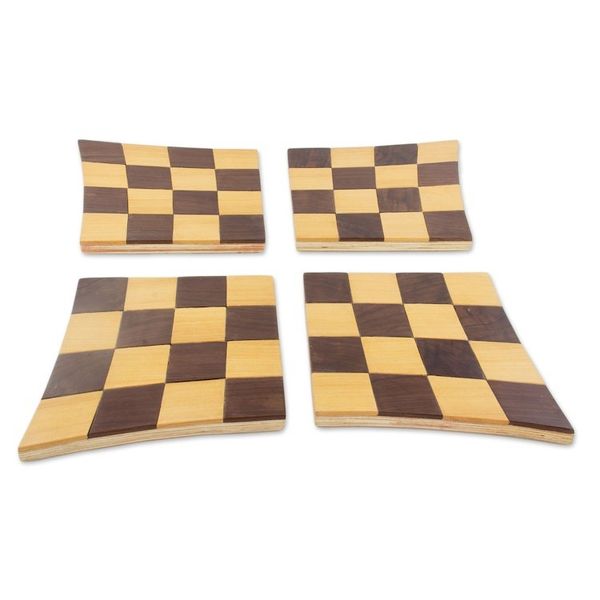 Alternate image for Tempisque and Salmwood Chess Set from Nicaragua Twisted Battle