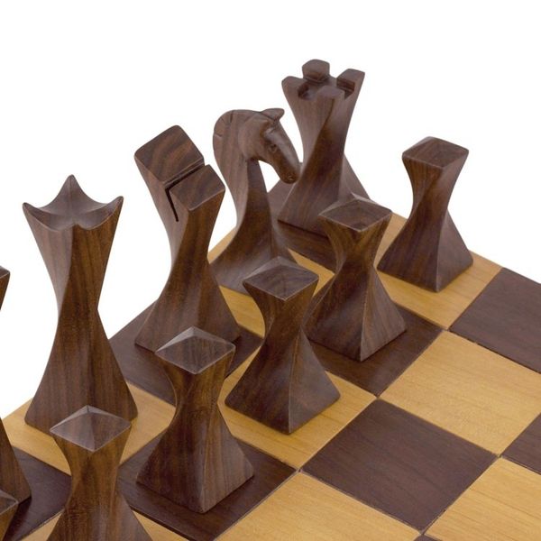 Alternate image for Tempisque and Salmwood Chess Set from Nicaragua Twisted Battle