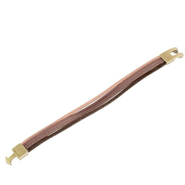 Alternate image for Antiqued Tricolor Faux Leather Wristband Bracelet Antiqued Tricolor Elegance