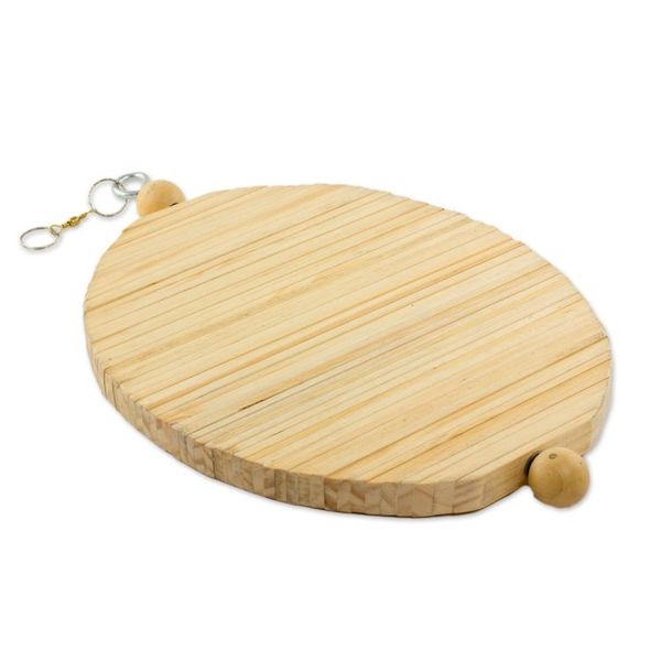 Alternate image for Hand Carved Pinewood Mobile with Adjustable Shapes Tranquil Winds
