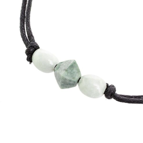 Alternate image for Geometric Jade Pendant Necklace Crafted in Guatemala Ancestral Maya in Green