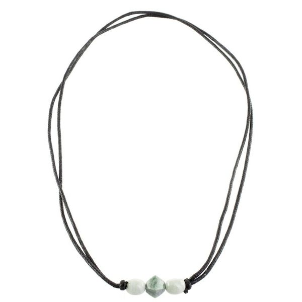 Alternate image for Geometric Jade Pendant Necklace Crafted in Guatemala Ancestral Maya in Green