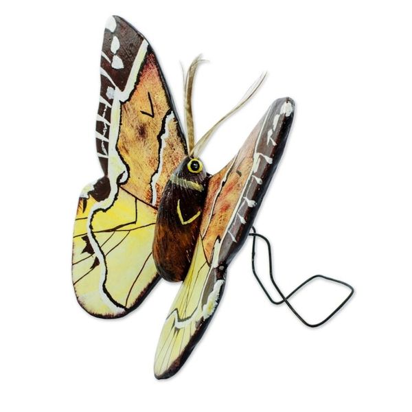Alternate image for Hand Crafted Ceramic False Sphinx Moth Sculpture False Sphinx Moth