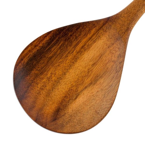 Alternate image for Handcrafted Wood Serving Spoons Pair Peten Delight