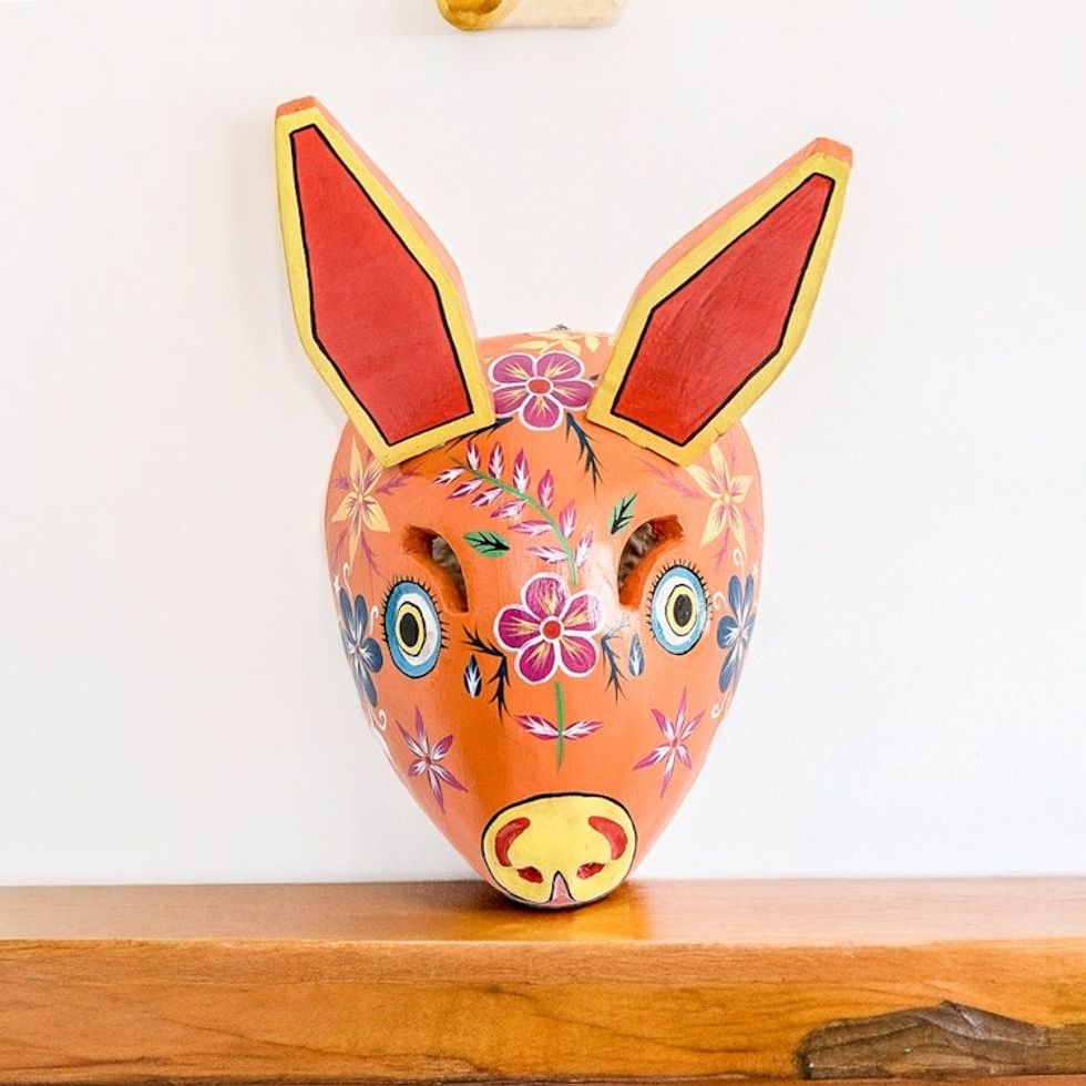 Guatemala Rabbit Folk Dance Mask 'Dancing Rabbit'