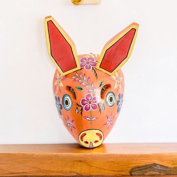 Alternate image for Guatemala Rabbit Folk Dance Mask Dancing Rabbit