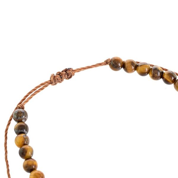 Alternate image for Adjustable Tigers Eye Beaded Bracelet from Guatemala Earthen Sweetness