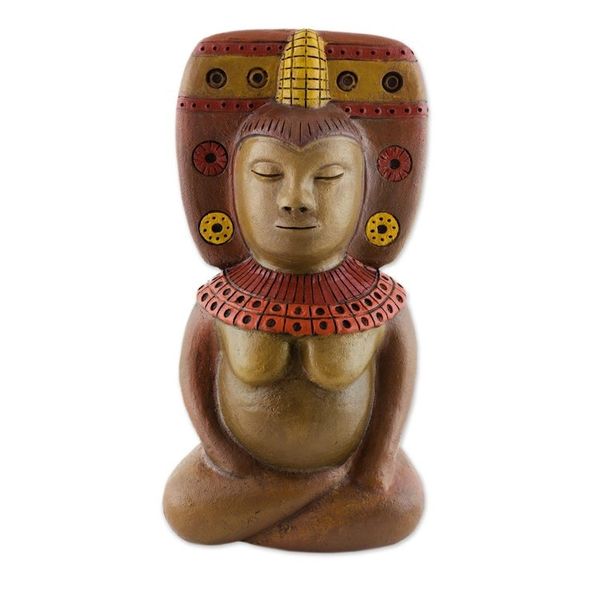 Alternate image for Ceramic Sculpture of a Mesoamerican Figure from Nicaragua Goddess of Fertility