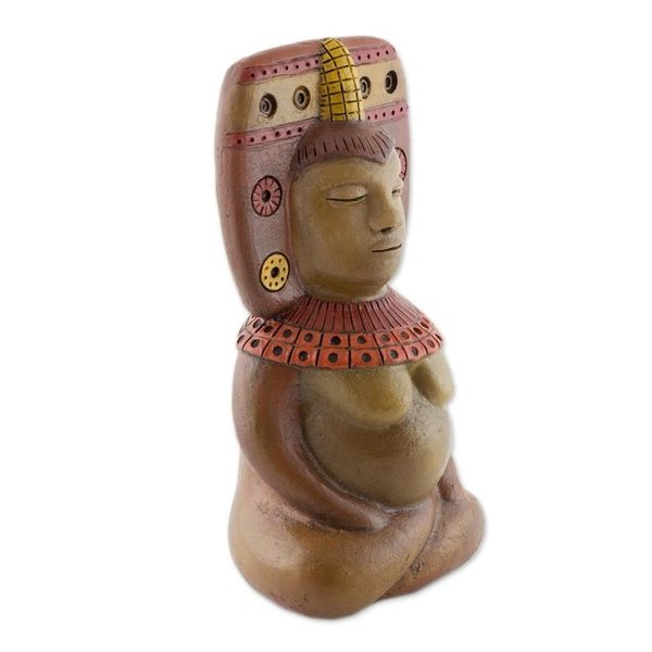 Alternate image for Ceramic Sculpture of a Mesoamerican Figure from Nicaragua Goddess of Fertility