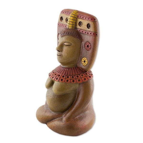 Alternate image for Ceramic Sculpture of a Mesoamerican Figure from Nicaragua Goddess of Fertility