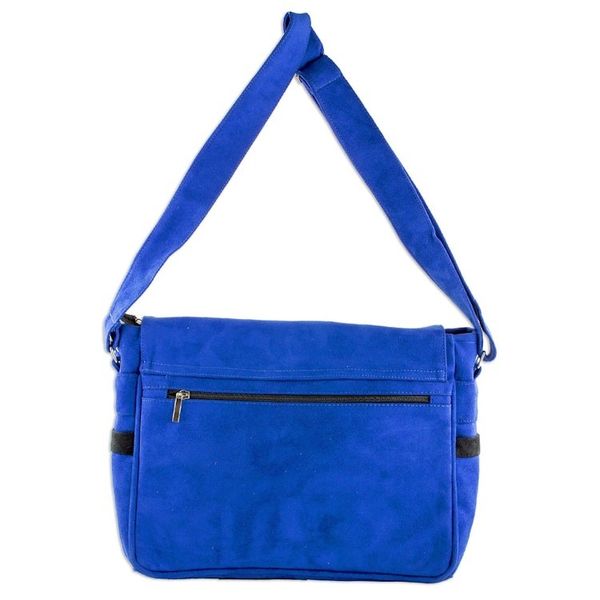 Alternate image for Faux Suede Messenger Bag in Sapphire from Costa Rica Traveling the World