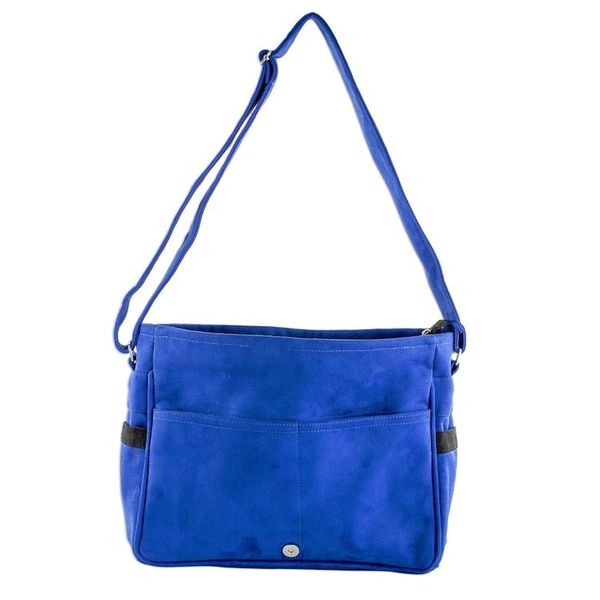 Alternate image for Faux Suede Messenger Bag in Sapphire from Costa Rica Traveling the World
