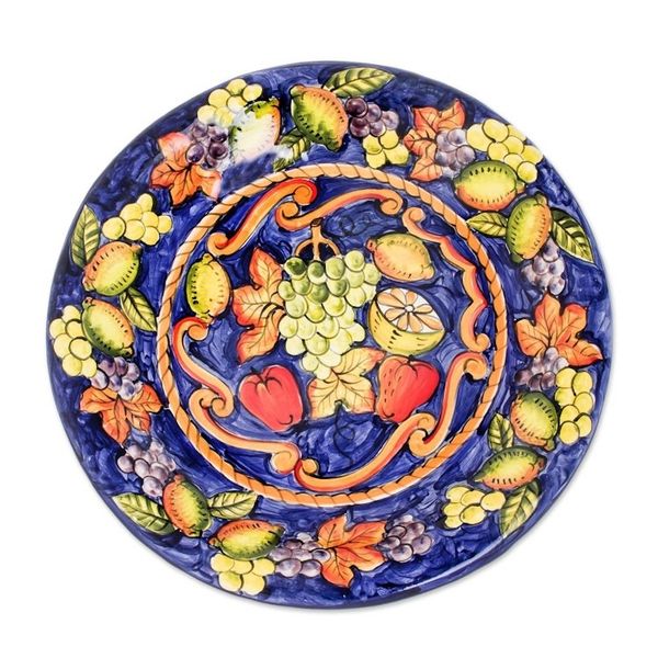 Alternate image for Ceramic serving plate Celestial Fruit