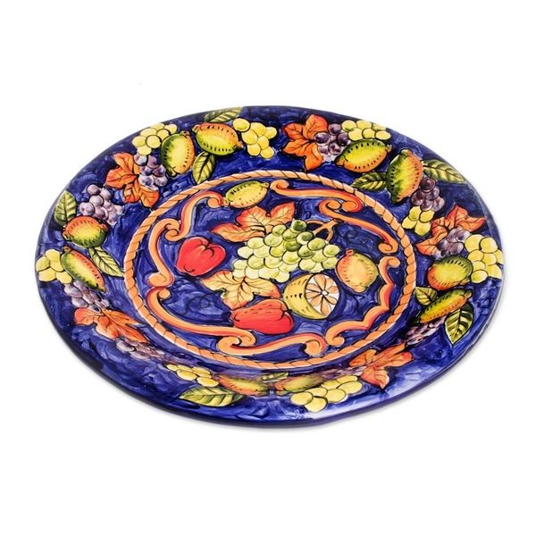 Alternate image for Ceramic serving plate Celestial Fruit