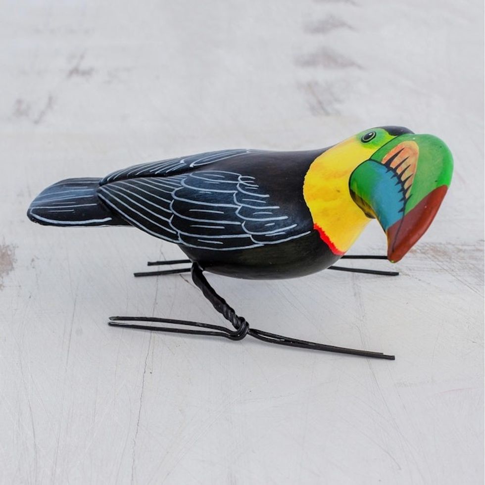 Ceramic Figurine of a Keel-Billed Toucan from Guatemala 'Keel-Billed Toucan'